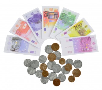 Euro Spielgeld Scheine + Münzen - Geld Kinder Euroscheine Kaufladen 