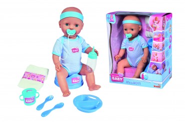 Simba New Born Baby Doll - Baby Puppe - Junge Babypuppe blau 