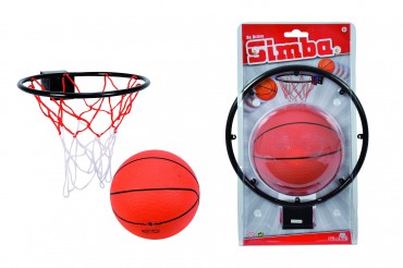 Simba Basketball Korb D 22 cm mit Ball ab 3 Jahren Ballspiel Basketballkorb 