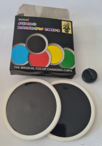 Jumbo Rainbow Chips - Regenfarben Scheiben - Zaubertricks 