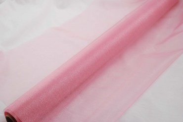 Organza pink 10 m x 70 cm - Dekostoff 