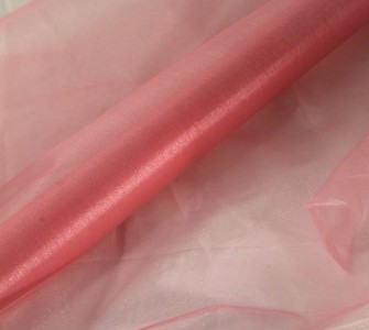 Snow Organza 70 cm x 10 m Lippenstift pink - Dekostoff 