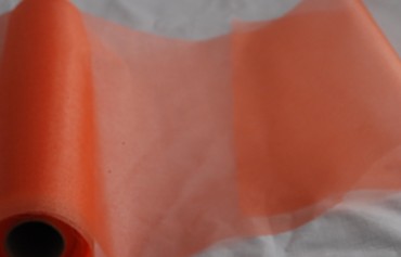 Organza orange 35 cm x 20 m - Organza Dekostoff Tischläufer 