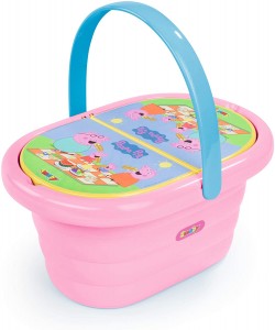 Peppa Pig- Peppa Wutz - rosa Picknick-Korb für Kinder ab 3 Jahren 