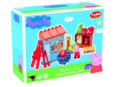 PlayBIG Bloxx Peppa Pig Mr Fox Shop 29 Teile - 1,5 - 5 Jahren - Peppa Spielfigur 
