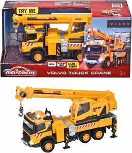 Majorette Volvo Truck Crane - Spielzeug Kranwagen 22cm groß 