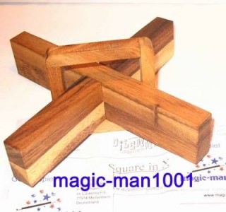 Geduldspiel aus Holz: Magisches Kreuz  