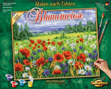 Malen nach Zahlen - Blumenwiese - Schipper Meisterklasse 40 x 50 cm 