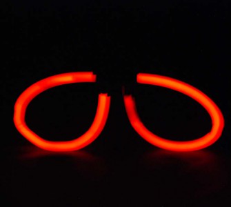 Knicklichter Brille 5 mm * 200 mm, 2 Sticks Brillen 