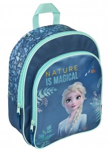 Disney Frozen 2 Eiskönigin  Rucksack mit Vortasche - Kinderrucksack  Els 