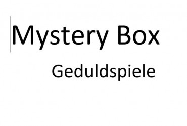 Mystery Box Geduldspiele - Überraschungspaket - Abendgestaltung 