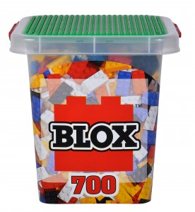 Blox Eimer mit 700 bunten 8er Steinen 