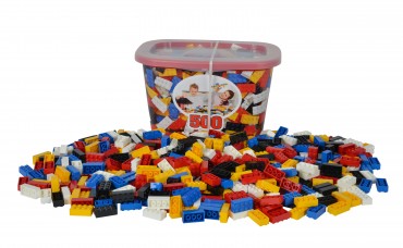 Blox Container 500 Stück 8er Steine - 5 Farben - Steckbausteine 