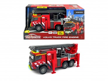 Majorette - Volvo Feuerwehr-Truck (19 cm) – hochwertiges Modellauto 