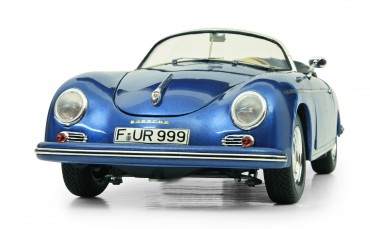 Porsche 356 Speedster  - blaues Modellauto 1:18 
