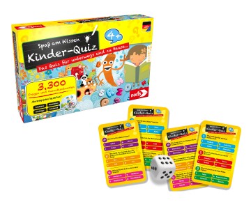 Kinderquiz für schlaue Kids - Kinderspiel - Quiz für unterwegs und zu Hause 