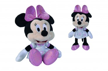 Simba Disney D100 Sparkly Minnie Mouse 25cm - Kuscheltier Plüschfigur - Jubiläumsedition 