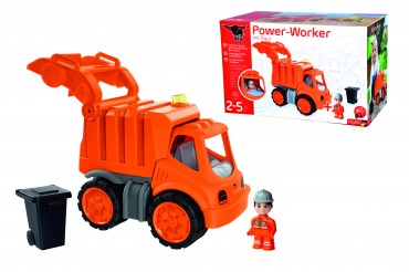 BIG-Power-Worker Müllwagen + Figur 