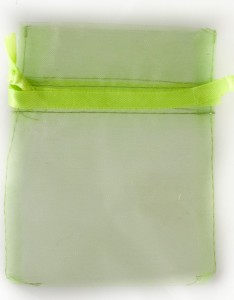 50 Organzabeutel 15 x 10 cm in Smaragd grün 